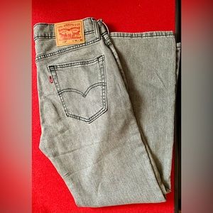 NWithoutTags MENS LEVIS JEANS GRAY 514 W 31 L 30